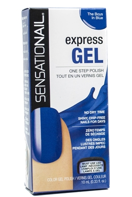 SensatioNail EXPRESS GEL One Step Polish, No Dry Time, Must Use LED Lamp, The Boys In Blue .33 fl oz