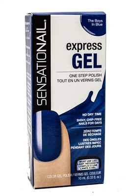 SensatioNail Express One Step Gel Polish, Requires LED Lamp, The Boys in Blue  .33 fl oz