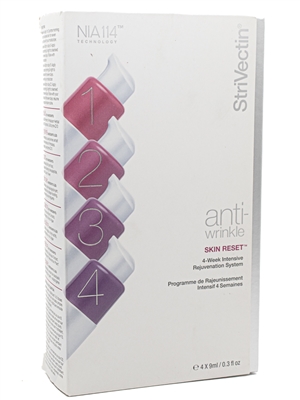 StriVectin SKIN RESET Anti-Wrinkle  4 Week Intensive Rejuvination System  4x3 fl oz