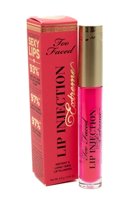 Too Faced LIP INJECTION EXTREME Instant and Long Term Lip Plumper, Pink Punch  .14 fl oz