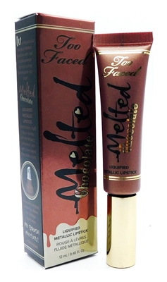 Too Faced Melted Chocolate Liquified Metallic Lipstick Metallic Frozen Hot Chocolate .40 Fl Oz.