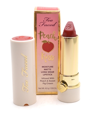 Too Faced Peach Kiss Moisture Matte Long Wear Lipstick, He's With Me .14oz