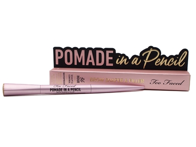 Too Faced POMADE IN A PENCIL 36 Hour Brow Shaper and Filler, Natural Blond  .006oz