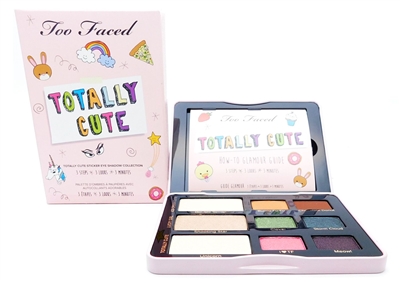 Too Faced Totally Cute Sticker Eye Shadow Collection: 3 Eye Shadows .07 Oz., 6 Eye Shadows .03 Oz.