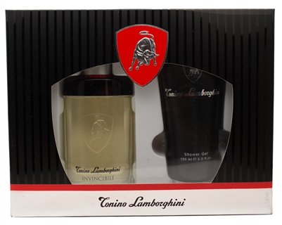 Tonino Lamborghini Gift Set:  Invincible Eau de Toilette 2.5 fl oz and Shower Gel  5 fl oz
