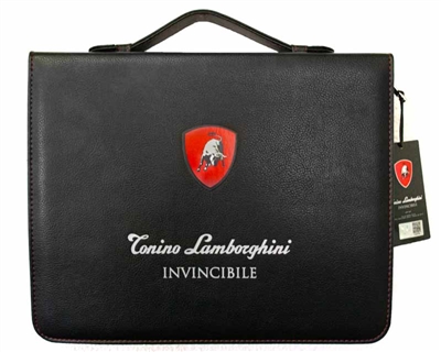 Tonino Lamborghini INVINCIBILE Gift Folio Set: Eau de Toilette  4.2 fl oz,  Shower Gel  5 fl oz, After Shave Balm 5 fl oz, Portfolio Case