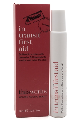 this works* IN TRANSIT First Aid with Lavender and Rosewood to Soothe and Calm Skin  .27 fl oz