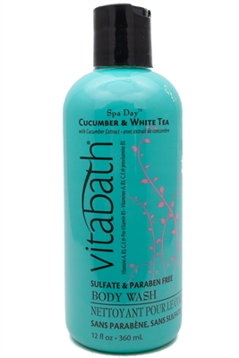 Vitabath SPA DAY Cucumber & White Tea Body Wash  12 fl oz