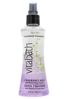 Vitabath SPA DAY Lavender Chamomille Fragrance Mist with Moisturizing Vitamin E,  8 fl oz