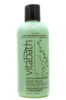 Vitabath SPA DAY Cool Spearmint & Thyme Body Wash  12 fl oz