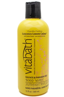 Vitabath CUPCAKE COUTURE Luscious Lemon Creme Body Wash  12 fl oz