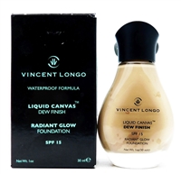 Vincent Longo Liquid Canvas Dew Finish SPF15 Natural #8 1 Oz.