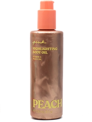 Victoria's Secret PINK Peach Highlighting Body Oil  8 fl oz