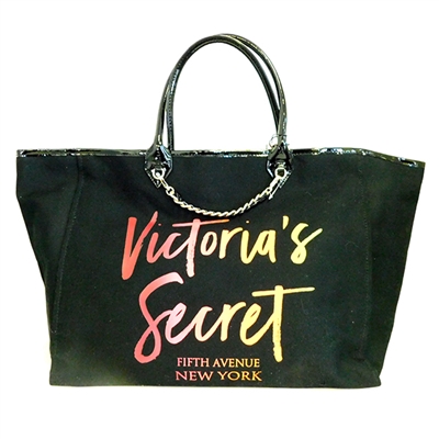 Victoria's Secret Black Fifth Avenue New York Tote