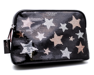 Victoria Secret "Life of the Party" and Stars Sequin Makeup Bag