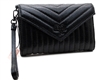 Victoria's Secret LOVE VICTORIA Black Clutch/Wallet with Wrist Strap and Snap Closing