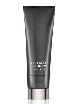 Very Sexy Platinum for Him 2 in 1 Hair & Body Wash 8.4 Oz