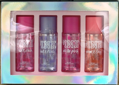 Victoria's Secret PINK 4 Piece Body Mist Set 2.5 Oz Each