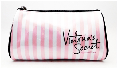 Victoria's Secret pink striped Makeup Bag