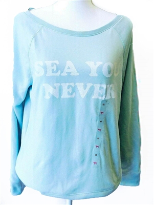 Victoria's Secret 'Sea You Never' Sweatshirt mint green Size XS