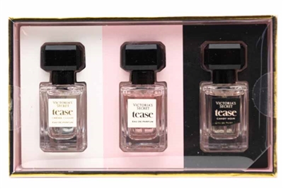 Victoria's Secret TEASE Eau De Parfum Trio: Tease Cream Cloud, Tease, Tease Candy Noir .23 fl oz each