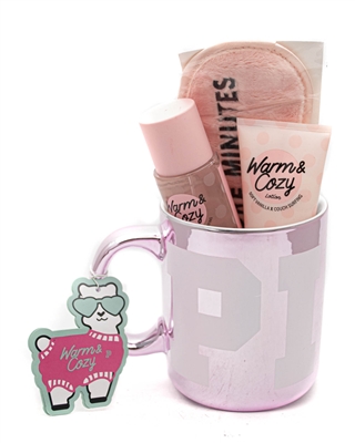 Victoria's Secret WARM & COZY Collection: Scented Mist 2.5 fl oz, Scented Lotion  2.5 fl oz, Eye Mask, Collectors Mug  29.57 fl oz capacity