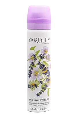 Yardley London ENGLISH LAVENDER Deodorising Body Fragrance Spray  2.6 fl oz