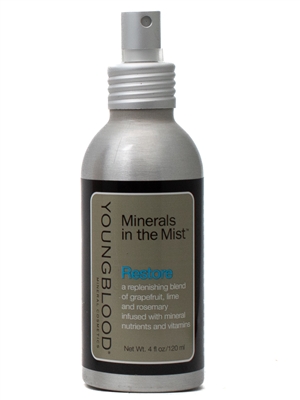 Youngblood MINERALS IN THE MIST Restore, Grapefruit Lime and Rosemary  4 fl oz