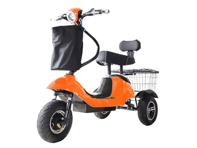 Mini Rickshaw 48V Mobility Scooter - Orange