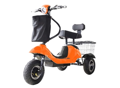 Mini Rickshaw 48V Mobility Scooter Dual - Orange