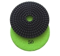 4 inch wet polishing pad, grit 50