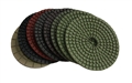 4 inch wet diamond polishing pad set with white buff