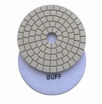 5" Wet Polishing Buff Pad, White Buff