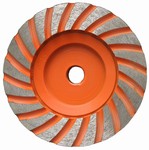 4 inch Fine Turbo Cup Wheel,  5/8 inch -11