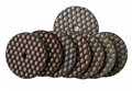 3 inch dry polishing pad set with black buff