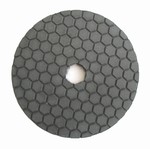 4 inch dry polishing pad, buff pad, black