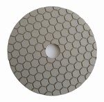 4 inch dry polishing pad, buff pad, white