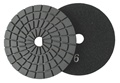 4 inch Edge Polishing Pad, Velcro Back, Black Buff