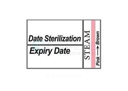 Labelex Autoclave Labels with Expiry Single-Ply 1,000 labels/roll, 12 rolls/pk