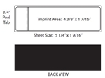 Hasler Self-Adhesive Single Strip Postage Label (pack of 300)
Replaces Hasler PT1H12