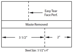 Hasler Two-Sided Postage Label (pack of 300)
Replaces Neopost BT1H