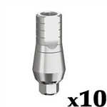 10 X Straight Abutment Dental Implant 9 mm plus screw fits AB MIS Zimmer