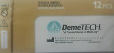 Demegut ABSORBABLE CHROMIC GUT SurgicalÂ Suture 3-0 USP 12 Box Demetech Catgut