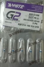 SS White Diamond Burs 850-016M Pack of 5Â Dental TR12 ChamferÂ Round Medium