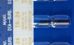 Mani Diamond TR-24 Dental 10 Burs CoarseÂ Chamfer Round End Crown Prep