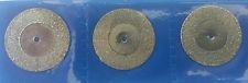 DENTAL LAB DIAMOND 3Â DISCS TOP QUALITY 0.17x19 MM Round Germany German