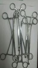 Forceps Gauze Pad Holding Foerster 9-9.75inch lg Box Lock Lot of 7 Pakistan