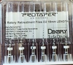 Dental Dentsply Tulsa Rotary RetreatmentÂ ProTaper UniversalÂ Files 18 mm D2