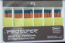 Protaper Universal F3 Gutta Percha Points Dentsply Tulsa BoxÂ of 60 Dental Endo