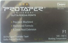 Protaper Universal F1 Gutta Percha Points Dentsply Tulsa BoxÂ of 60 Dental Endo